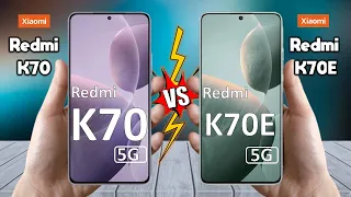 Redmi K70 Vs Redmi K70E - Full Comparison 🔥 Techvs