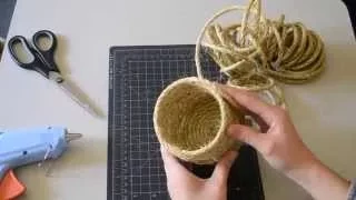 DIY Nautical Sisal Rope Basket