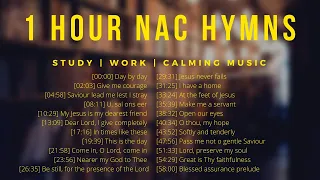 #1 📚 - 1 HOUR NAC HYMNS - STUDY WITH ME 🌱 WORK 🌱 CALMING MUSIC | Fireplace Ambience 🔥