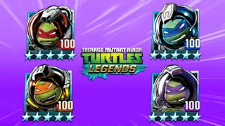 TMNT Legends Ninja Turtles Space Team Level 100