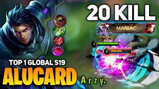 MANIAC! Alucard Super Aggressive Gameplay [Former Top 1 Global Alucard] By A r z y. - Mobile Legend