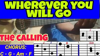 WHEREVER YOU WILL GO GUITAR TUTORIAL STEP BY STEP BY THE CALLING#thecalling #guitartutorial