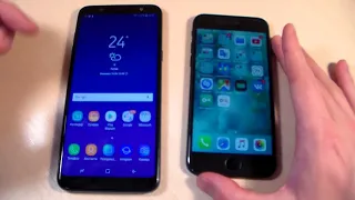 Samsung Galaxy A6+ Plus vs iPhone 7