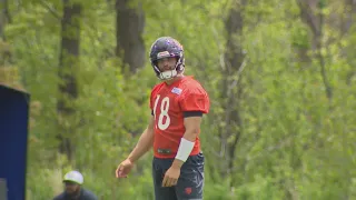 Caleb Williams struggles during early portion of Bears OTA's