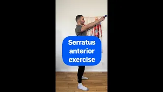 Exercise to strengthen Serratus Anterior