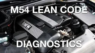 BMW P0171 P0174  2883 2882 Bank 1/2 Lean Code diagnostics and vacuum leak fix