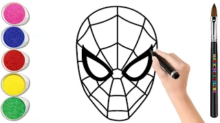 How To Draw Spider-Man for Beginners, drawing for kids