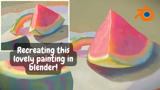 Painterly brushworks in blender ; Recreate your favorite paintings in 3d!