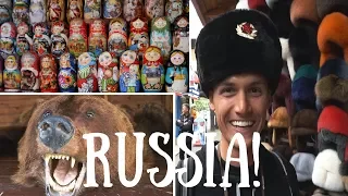 Moscow Market & FIRST TASTE OF RUSSIAN FOOD!