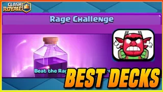 TOP 3 DECKS FOR RAGE CHALLENGE - CLASH ROYALE