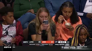 Paige Bueckers, Azzi Fudd, Geno Auriemma, UConn Huskies At Connecticut Sun vs Lynx | WNBA Playoffs