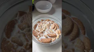 Biscuit pudding recipe | Pudding recipe #shorts #shortfeed #biscuitpudding #pudding #cooking #viral