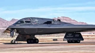 B-2 Bomber Flight Operations At Nellis AFB