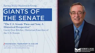 Giants of the Senate: Don Ritchie, Historian Emeritus of the U.S. Senate