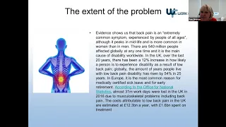 IOSH webinars - New approaches to managing back pain in the workplace