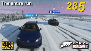 Forza Horizon 4 ELIMINATOR VIDEO 285 The Entire Run 4K
