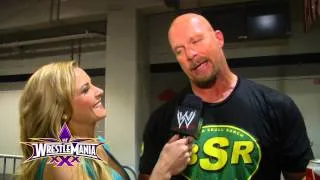 "Stone Cold" discusses his WrestleMania 30 moment with Hulk Hogan & The Rock