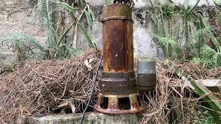 Old Wastewater Pump Restoration (Cutter PUMP) // Repair And Reuse Old Sewage Pump