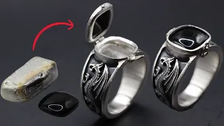 how compartment ring are made - handmade unique jewelry