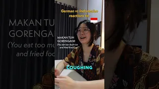 German vs Indonesian reactions to sneezing & co 🇩🇪🇮🇩 #german #indonesian #language #culture