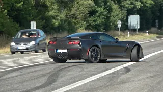 Cars Leaving Nurburgring Tankstelle! C7 Z06 Close Call, M2, GTi, GT350R, GTR, M3 G80 Drift, 488 GTB