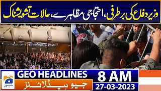 Geo Headlines 8 AM | Will Imran Khan accept results if PML-N wins Punjab elections?| 27th March 2023