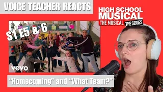 SEASON 1 IS SO CUTE ❤️ Voice Teacher Reacts to HSMTMTS S1E5&6 Homecoming & What Team? Lili Roussakis