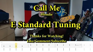 Call Me - Blondie (Bass Cover with Tabs)