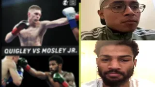 Shane Mosley Jr on Jason Quigley fight “ Biggest fight of my career” Youtube boxing