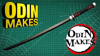 Odin Makes: Tanjiro Kamado's black katana from Demon Slayer