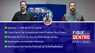 FIQUE POR DENTRO | SINDGUARDAS-SP | PROGRAMA 207 (07/01/2023)