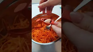 Корейская морковка🥕 быстрый рецепт, сделал и сразу ешь😋