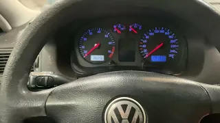 VW Golf 4 reset service jetzt indicator