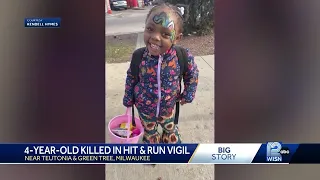 Community holds vigil for 4-year-old killed in hit-and-run