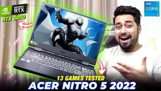 Acer Nitro 5 2022 🔥 Intel i5 12500H + RTX 3050 Unboxing & Review 🔥 13 Games Tested In Depth Review 😍