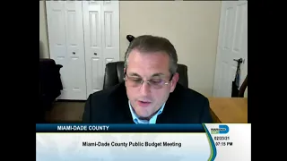 Miami-Dade County Public Budget Meeting — 2/23/21