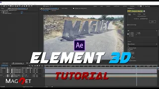 How to Motion Track 3D Text & Animate in After effects using Element 3D