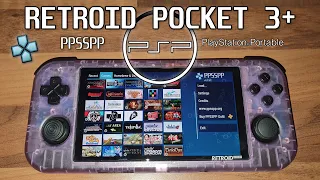 Retroid Pocket 3+ PSP (PlayStation Portable) Showcase & Settings - PPSSPP