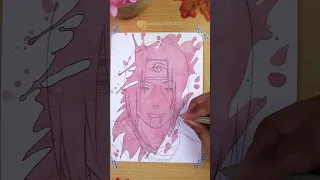 Drawing Uchiha Itachi || Naruto Shippuden #shorts #itachi #naruto