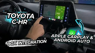 Toyota C-HR Apple CarPlay & Android Auto Module Integration for Original Multimedia Step-by-Step