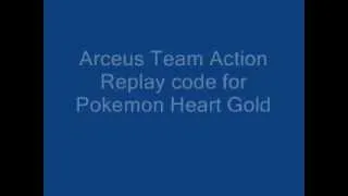 Arceus Team Action Replay HG/SS Code