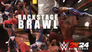 Exploring Backstage In WWE 2K24 Brawl Match - Rey Mysterio vs Braun Strowman - PS5 Gameplay