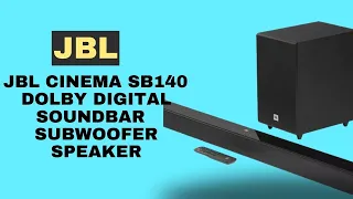 JBL 2.1 Deep Bass Sound bar SB140 with 110 W ll jbl sound bar subwoofer, jbl soundbar review