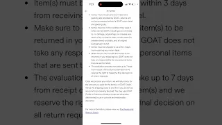 How to request a return in GOAT app?