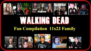 Fan Compilation Reaction- Walking Dead - 11x23 - Family