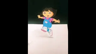 How to draw 3d Dora cartoon || How to draw Dora || 3d dora cartoon drawing ||