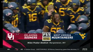 CFB on FS1 intro Oklahoma at West Virginia