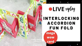 How to Make a Interlocking Accordion Card | Fun Fold Card Ideas