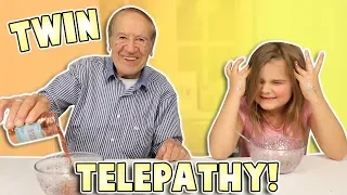 TWIN TELEPATHY SLIME CHALLENGE! With our GRANDPA! | JKrew