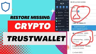 How to recover/restore missing token on trust wallet